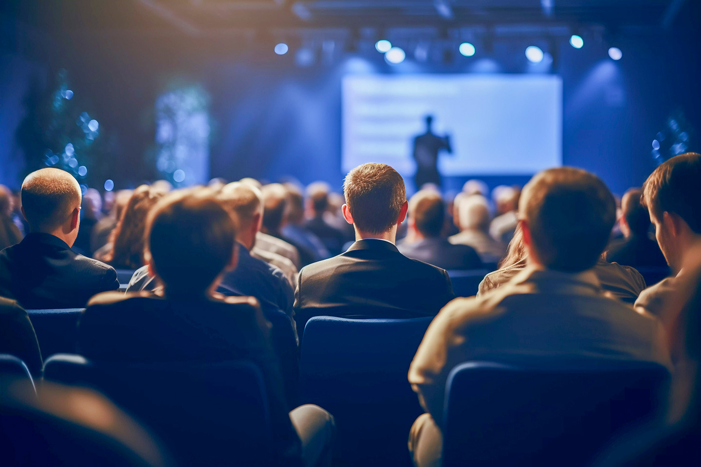 Tony Vear speaking at a live event